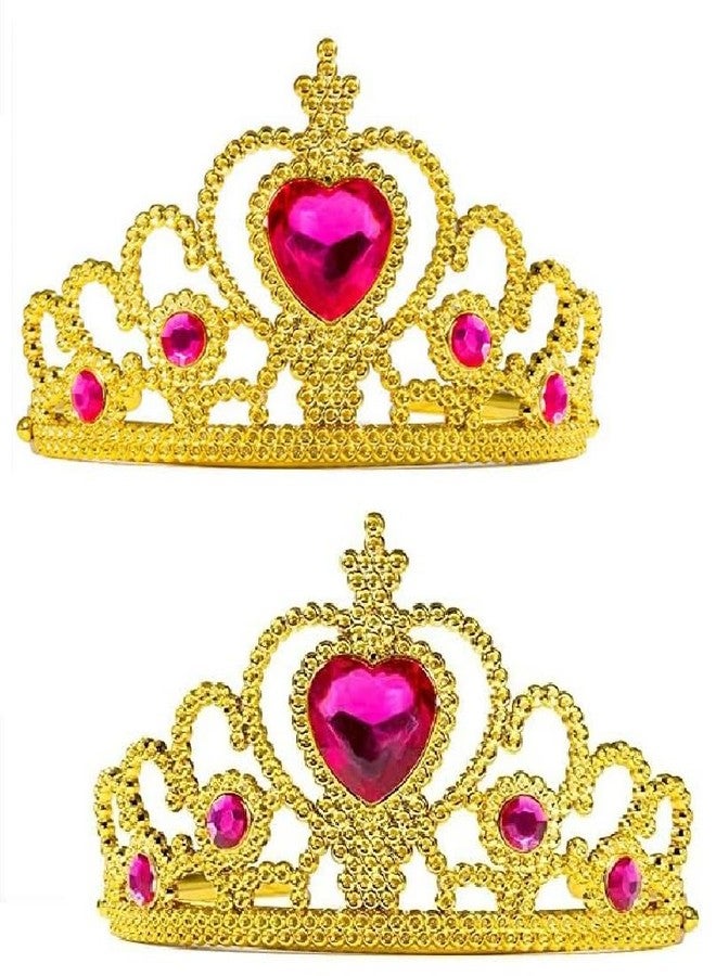 GNR Golden Birthday Girl Tiara/Crown for Happy Birthday Party Decoration - 2 Piece | Girl Head Band | Queen Tiara (Gold Color) - Image 1